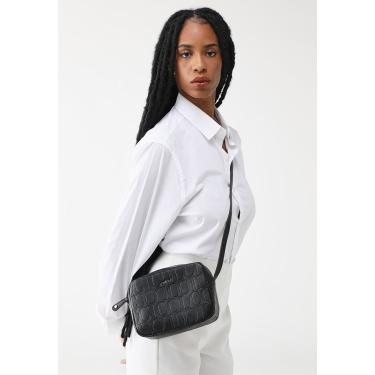 Imagem de Bolsa Transversal Colcci Monograma Alça Ajustável Preta Colcci 090.01.12217 feminino