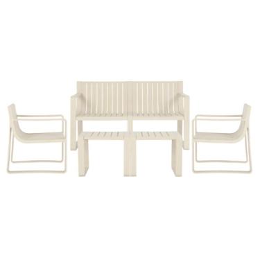 Imagem de Conjunto 2 Poltronas, 1 Sofá 2 Lug E 2 Mesas área Externa Verte Eco Rivatti Fibra Natural Bambu