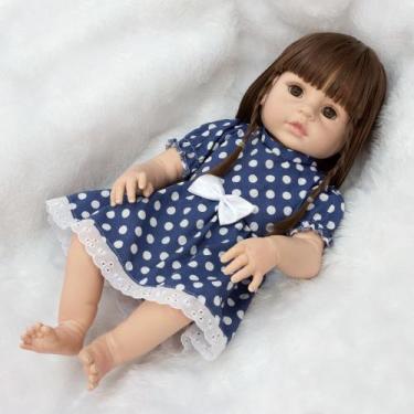 Imagem de Bebê Reborn Menina Corpo Vinil Siliconado 46cm Lindo Enxoval - Cegonha