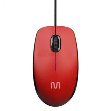 Imagem de Mouse Com Fio Usb Vermelho 1200 Dpi Mo390 - Multi - Multilaser