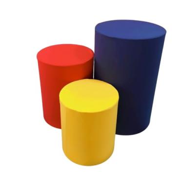 Imagem de Kit Capa Trio de Cilindro Decoração Festa Veste Facil(ROYAL/LARANJA/OURO)