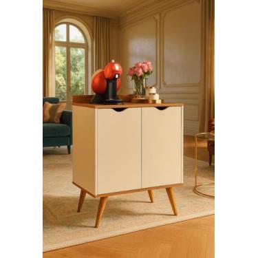 Imagem de Aparador Buffet Sala Pés Palito 2 Portas 4545 - Cores - MJM Casa dos M