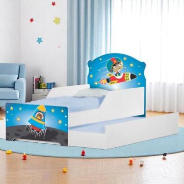 Imagem de Bicama Infantil Uly Astronauta e Foguete com Colchões - Kids Mobili