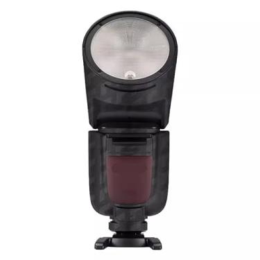 Imagem de Adesivo flash para câmera antiarranhões para Godox V1 Pro Flash estroboscópico protetor de vinil protetor corporal decalque V1 Pro (Arrow Shadow Black)
