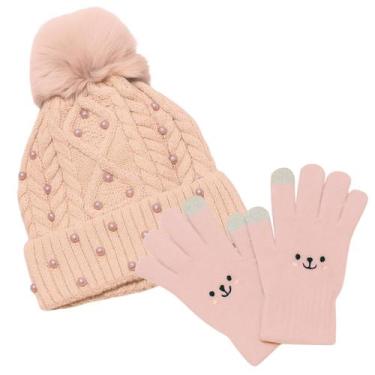 Imagem de Kit Inverno Feminino Touca Térmica e Luvas Fofinhas e Quentinhas - Est