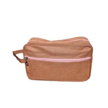 Imagem de Bolsa Necessaire Estojo Organizadora de Objetos maquiagem Cosméticos M