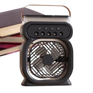 Imagem de Ventoinha Nebulizadora Portátil | Arrefecedor Pessoal com de Água,Equipamento de Arrefecimento com Depósito de 450ml e 3 Velocidades Ajustáveis para Estudo Noturno Dormir Viagens