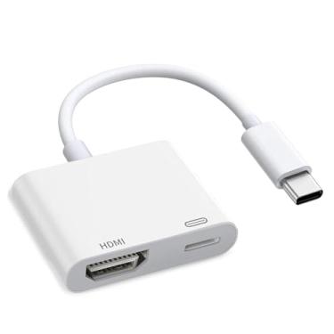 Imagem de Adaptador Apple USB C para HDMI 8K @60Hz para iPhone 15/16, conversor AV digital certificado MFi com 100W PD para MacBook Pro/Air, iPad Pro, iMac, Galaxy S25/S24 e mais
