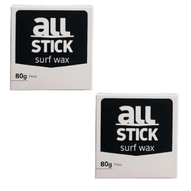 Imagem de Parafina Surf All Stick 80g Parafina para prancha de surf, longboard, Skimboard, Funboard - Kit c/ 2 und + raspador (Água Morna: 20C° e 25C°)