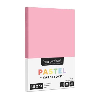 Imagem de Papel de cartolina S Impressão superfina 8,5 x 14 polegadas 50 folhas rosa