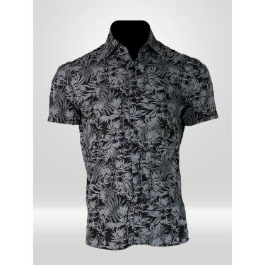 Imagem de CAMISA MANGA CURTA MASCULINA PRETA ESTAMPADA VICTOR VARRENS-Masculino