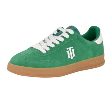 Imagem de Tommy Hilfiger Tênis feminino Sarhli, Verde médio/branco 311, 41