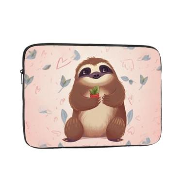 Imagem de Capa protetora para laptop com preguiça fofa para laptop, capa protetora para notebook de 17 polegadas