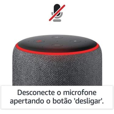 Imagem de Amazon Echo 3 Geração Smart Speaker Com Alexa Black - Preto