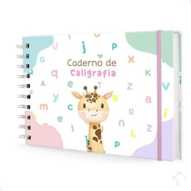 Imagem de Caderno De Caligrafia c/ Atividades Capa Dura Menina Girafa - NISTI PR