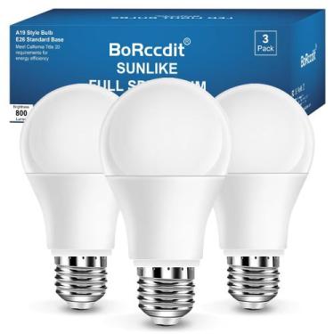 Imagem de Lâmpada BorCCdit Full Spectrum 9W 6000K 800lm A19 E26/E27