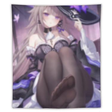 Imagem de LIEGBMEU Sexy Bikini Hot Anime Girl Tapeçaria 127.0 cmx152.4 cm Interior Exterior Wall Quilt Art Decoração de Tapeçaria Caprichosa, AF201