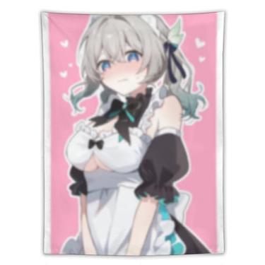 Imagem de LIEGBMEU Tapeçaria Sexy Hot Anime Girl 152.4 cmx203.2 cm Wall Quilt Art Whimsical Tapestry DecorationAF168