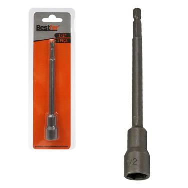 Imagem de Canhao / Soquete Magnetico Longo ½`` Na Cartela