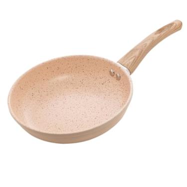 Imagem de Frigideira Antiaderente Cerâmica 20cm Fogão a Gás/Indução Frita Sem Usar Óleo (Creme)