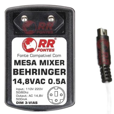 Imagem de Fonte 14,8Vac Para Mesa De Som Mixer Behringer Xenyx Qx1202