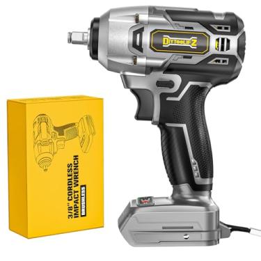 Imagem de DIYtoolifz Chave de impacto sem fio compatível com bateria Dewalt 20 v: Pistola de impacto elétrica sem escova de 2400 RPM, chave de impacto de alto torque de 2400 RPM, chave de impacto elétrica