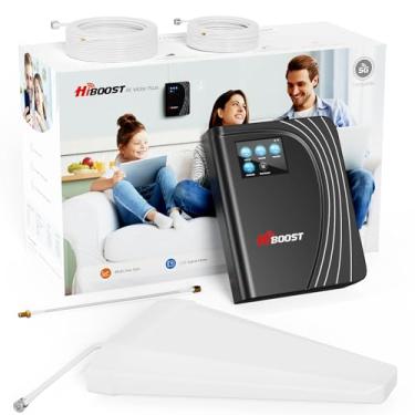 Imagem de Amplificador de celular, 4G LTE 5G com tela LCD sensível ao toque, 4,500 metros quadrados para casa rural, todas as operadoras dos EUA Verizon, AT&T, T-Mobile, suporte de alto ganho de 65 dB, todas as