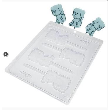 Imagem de Formas Simples para chocolate Pirulito Cachorro Bwb Cod 404
