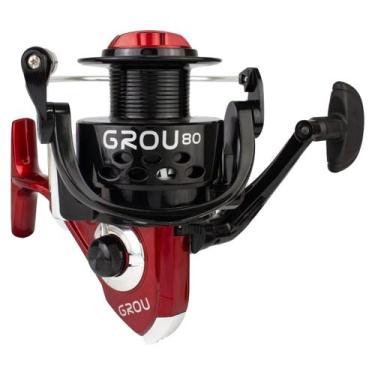 Imagem de Molinete Vara Pesca Grande Grou-80 Vermelho - Albatroz - ALBATROZ FISH