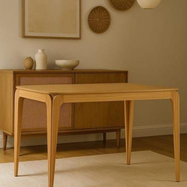 Imagem de Mesa Sala de Jantar Tampo Sem Vidro 120cm 100% MDF Áurea - New Ceval M