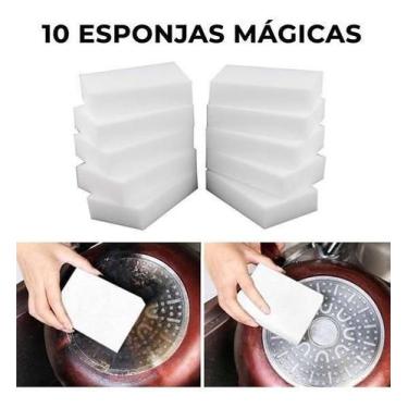 Imagem de Kit Esponja Bucha Magica Casa Limpa 10 Uni