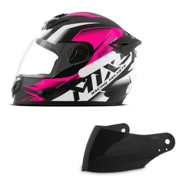 Imagem de Capacete Moto Fechado Mixs Mx2 Storm Fosco + Viseira Fumê Masculino Fe