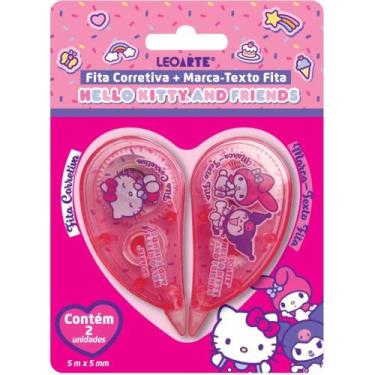 Imagem de Corretivo em Fita Hello KITTY + Marca Texto BL.C/02 - Leonora