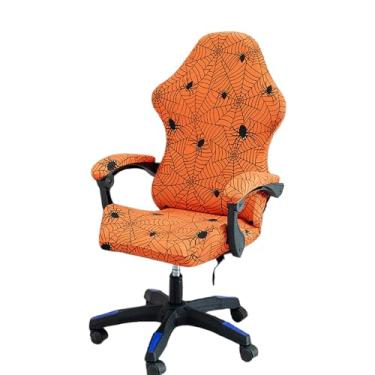 Imagem de Capa para cadeira de jogos, capa de assento de cadeira de jogos elástica integrada com ajuste universal com apoio de braço (estilo 7)