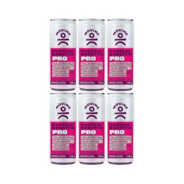 Imagem de Pack com 6 Latas de Protein Booster PRO Suplemento Alimentar Líquido Morango e Acerola de 310mL cada - Moving