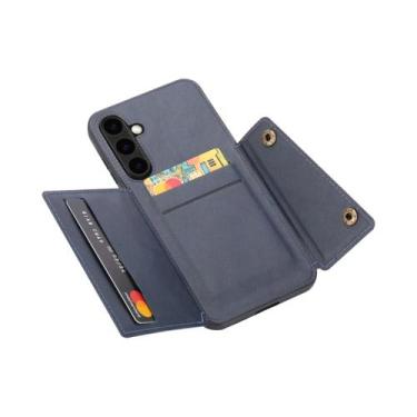 Imagem de Capa De Couro Para Celular Samsung Galaxy S25 Ultra S24 FE S23 S22 Ult