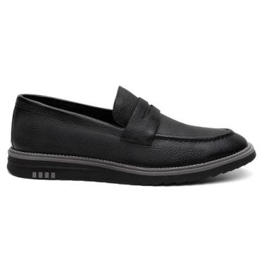 Imagem de Mocassim Loafer Masculino Casual Couro - Mila Marques, 39, Preto