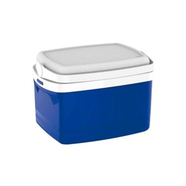 Imagem de Caixa Termica Cooler 12 L Cores Bebidas Alça Soprano Azul