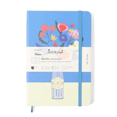 Imagem de CADERNETA CICEROS DOCE FLORADA PAUTADO 14X21 GARRAFA