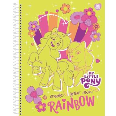 Imagem de Caderno Colegial Animativa, 1 máteria, Capa dura, 80 folhas, My Little Pony, Pacote com 4 unidades
