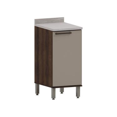 Imagem de Balcão de Cozinha 40cm 1 Porta e com Tampo  Luna Luciane Móveis