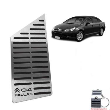 Imagem de Descanso De Pé Aço Inox Citroen C4 Pallas 2005 A 2013 Preto