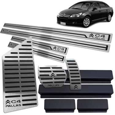 Imagem de Soleira Pedaleira Auto Descanso C4 Pallas 2005 A 2013 Preto