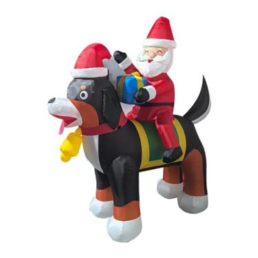 Imagem de Tachiuwa Decoração de quintal inflável de Natal do Papai Noel, enfeite decorativo de 2,2 m, decoração de Natal para festa, jardim