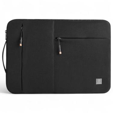 Imagem de WIWU Bolsa/Case Double Layer 14" – Preto Compartimento Duplo p/MacBook/Notebook e Acessórios Proteção Anti-Impacto Interior Macio Anti-Risco Design Slim Premium p/Trabalho e Viagem