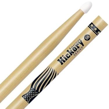 Imagem de Baqueta Liverpool American Hickory Series 5B Nylon Clássica HY-5BN Ponta de Nylon