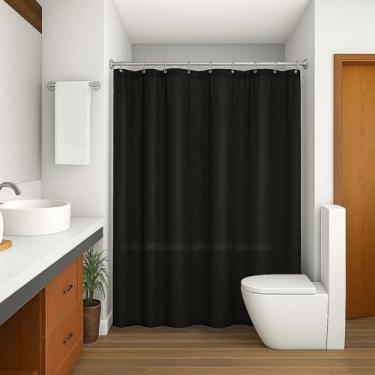 Imagem de Cortina de Box Tecido Poliéster (Preto)