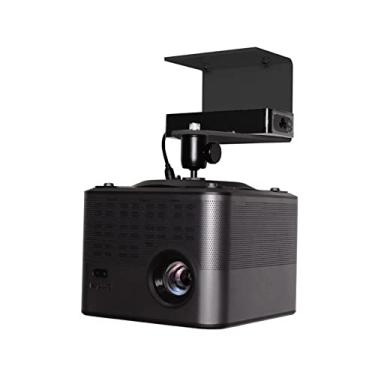 Imagem de SUNESA Suporte de projetor, suporte de teto, projetor universal, suporte de liga de alumínio, suporte ajustável de 360° para projetor de casa e escritório (cor: PR12-preto)