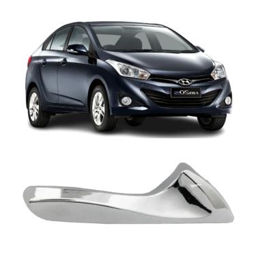 Imagem de Macaneta Interna Hb20 12 A 19 Gatilho Prata Hb20S Porta Dianteira E Traseira Lado Direito