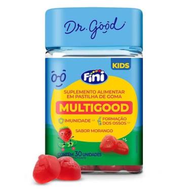 Imagem de Fini Multigood Kids Sabor Morango 30 Gomas - Dr. Good